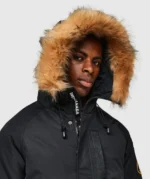 Abelli 2.0 Hooded Bomber Jacket BLACK