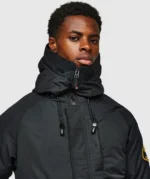 Abelli 2.0 Hooded Bomber Jacket BLACK