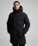 Amicca Longline Puffer Jacket BLACK