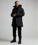 Amicca Longline Puffer Jacket BLACK