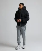 Aylmer 2.0 Long Puffer Parka Jacket BLACK _ RED