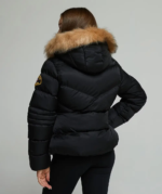 Girls Allessia Short Puffer Jacket JET BLACK