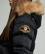 Girls Allessia Short Puffer Jacket JET BLACK