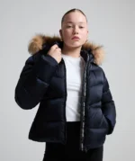 Girls Allessia Short Puffer Jacket NAVY BLAZER
