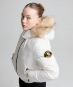 Girls Arabella Hooded Bomber Jacket CLOUD DRIFT