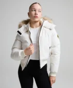 Girls Arabella Hooded Bomber Jacket CLOUD DRIFT