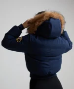 Girls Arabella Hooded Bomber Jacket MIDSHIP MIDNIGHT