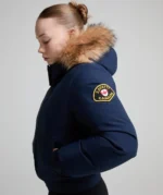 Girls Arabella Hooded Bomber Jacket MIDSHIP MIDNIGHT