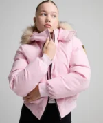 Girls Arabella Hooded Bomber Jacket PETAL BLOOM