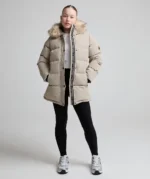 Girls Fiorella Puffer Parka Jacket PURE CASHMERE