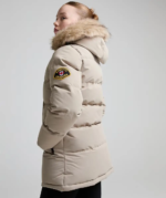 Girls Fiorella Puffer Parka Jacket PURE CASHMERE