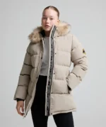 Girls Fiorella Puffer Parka Jacket PURE CASHMERE