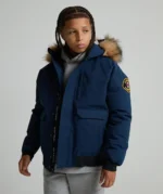 Junior Abelli Hooded Bomber Jacket MIDSHIP MIDNIGHT