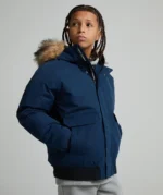 Junior Abelli Hooded Bomber Jacket MIDSHIP MIDNIGHT
