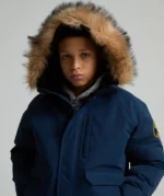 Junior Abelli Hooded Bomber Jacket MIDSHIP MIDNIGHT