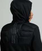 Junior Arosio Hybrid Full Zip Hoodie JET BLACK