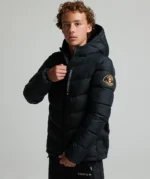 Junior Fallonino Hybrid Puffer Jacket JET BLACK