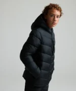Junior Fallonino Hybrid Puffer Jacket JET BLACK