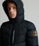 Junior Fallonino Hybrid Puffer Jacket JET BLACK