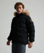 Junior Oshawa 3.0 Puffer Parka Jacket JET BLACK