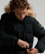 Junior Oshawa 3.0 Puffer Parka Jacket JET BLACK