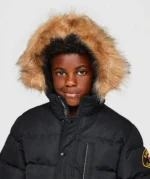 Junior Oshawa 3.0 Puffer Parka Jacket JET BLACK