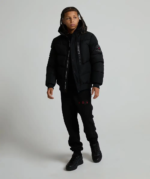 Junior Zoveito Puffer Bomber BLACK
