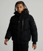 Junior Zoveito Puffer Bomber BLACK (3)