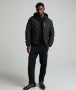 Rowlarno Hybrid Puffer Jacket BLACK