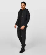 Vemaro Woven Full Zip Hoodie JET BLACK