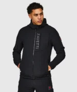 Vemaro Woven Full Zip Hoodie JET BLACK