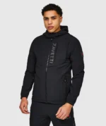 Vemaro Woven Full Zip Hoodie JET BLACK