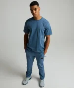 Vermont Cotton T Shirt SHIVERING BLUE