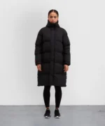 Womens Alora Longline Puffer Jacket BLACK
