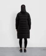 Womens Alora Longline Puffer Jacket BLACK