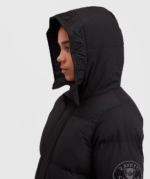 Womens Alora Longline Puffer Jacket BLACK 6