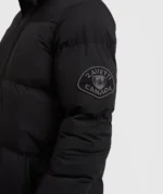Womens Alora Longline Puffer Jacket BLACK 7