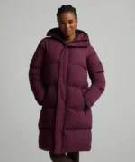 Womens Alora Longline Puffer Jacket MULBERRY MIST