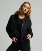 Womens Cascella Lightweight Cropped Jacket JET BLACK