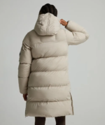 Womens Elloria Longline Puffer Jacket WHISPERED TAUPE