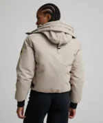 Womens Gabellia Hooded Bomber Jacket WHISPERED TAUPE