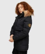 Womens Goshawa Puffer Parka Jacket BLACK