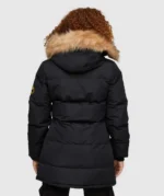 Womens Goshawa Puffer Parka Jacket BLACK