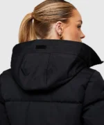 Womens Goshawa Puffer Parka Jacket BLACK