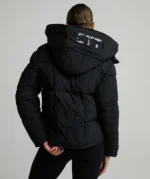 Womens Guilia Crop Puffer Jacket JET BLACK