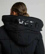 Womens Guilia Crop Puffer Jacket JET BLACK