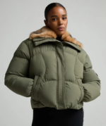 Womens Lurisia Puffer Jacket FALLEN LICHEN