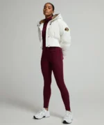 Womens Ossani Split Hood Crop Puffer Bomber Jacket CLOUD DRIFT