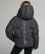 Womens Rivera Tech Short Puffer Jacket ASPHALT