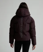 Womens Rivera Tech Short Puffer Jacket COCOA BERRY